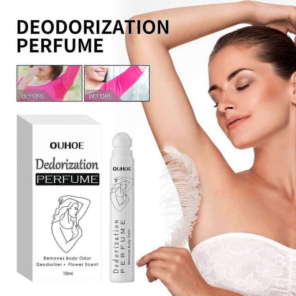 Ouhoe Deodorant Perfume Ball Relieving Armpit Body Odor Refreshing Antiperspirant Natural Fragrance Portable Perfume