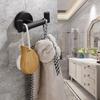 Stylish Stainless Steel Toilet Paper Holder with Robe Hook Wall Mounted Storage Solution for Towels Easy Installation
