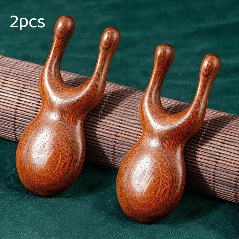 1/2Pcs Wooden Nose Gua Sha Massager Facial Massage Stick Pointing Massage Sandalwood Massage Tool For Guasha Scraping