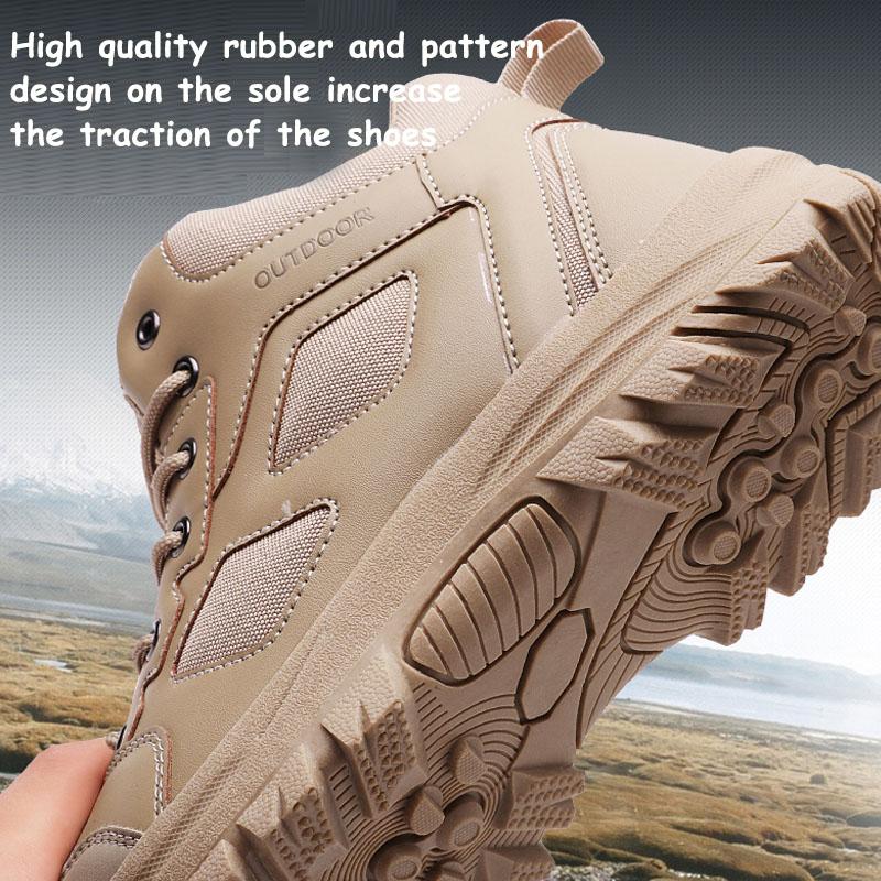 Herren-High-Top-Wanderschuhe, Kampfstiefel, rutschfeste und verschleißfeste Outdoor-Schuhe, große Größe 39–48