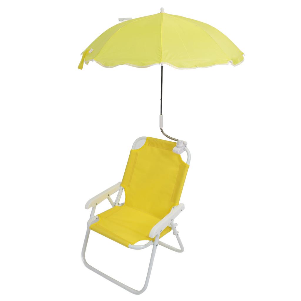 Children Beach Chair Folding Portable Camping Chairs Outdoor Lawn Sand Chair with Umbrella for Picnics Vacations Parties