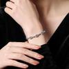 Natural Blue Water Jadeite Dangerous Material Gourd Bracelet Sterling Silver S925 National Tide Wind Burst Exquisite High-end Chain Light Luxury