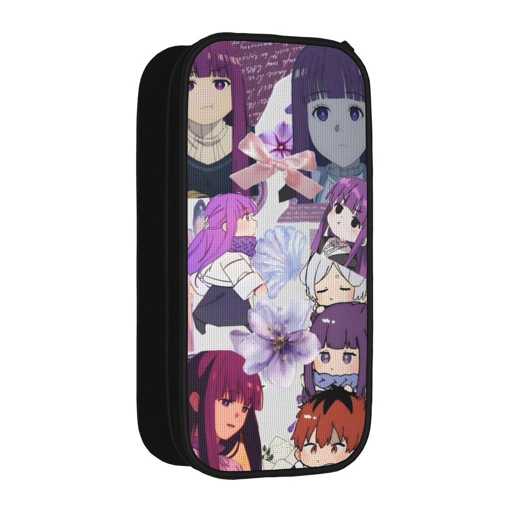 Cute Cute Fern Pencil Cases Frieren Anime Pencilcases Pen Box for Student Big Capacity Bag School Supplies Zipper Stationery
