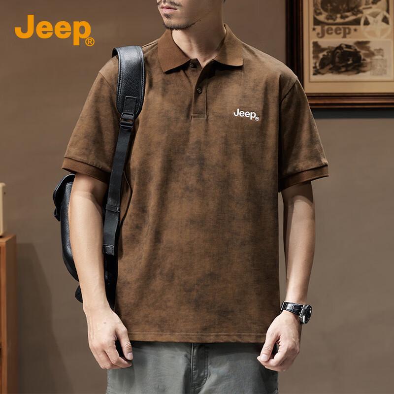 

Jeep Мужская футболка-поло с коротким рукавом из 100% хлопка L