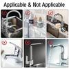 Adjustable Stainless Steel Kitchen Faucet Shelf, No Drilling Required, Space Saving Storage Rack