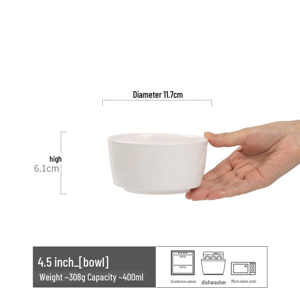 Japanese Retro Ceramic Irregular-Shape Bowl with Kiln-Changed Glaze - Ideal for Rice, Congee, or Noodles
