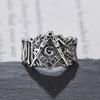 Hip Hop Punk Pánský prsten s masonským symbolem Dámský Vintage Módní Osobnost Kreativní Párty Zirkon Dárek