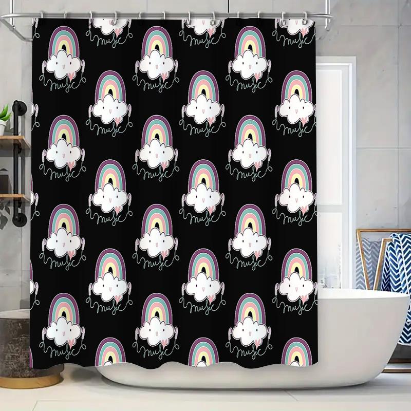 

Bathroom Shower Curtain Floral Vintage Farmhouse Rustic Nature Landscape Decor Washroom Accessories W60H190(CM)-1 Pcs