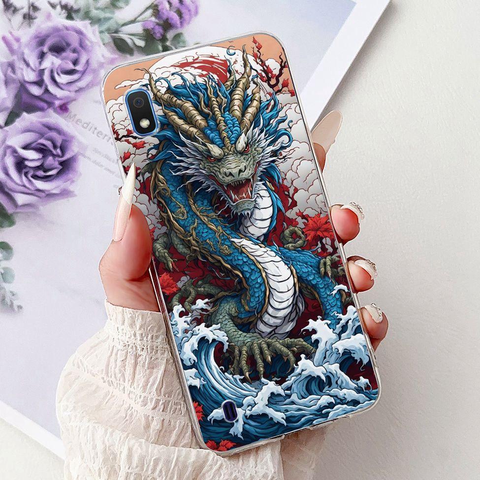 Clear For Samsung A10 Case SM-A105F Cute Fashion Flowers Painted Back Cover For Samsung Galaxy A10 Phone Case A105G A105M A105FN