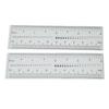 10PCS Fake Nails Measuring Ruler Professional Portable Transparent Nail Art PVC Soft Ruler for Nail Measuring Tool