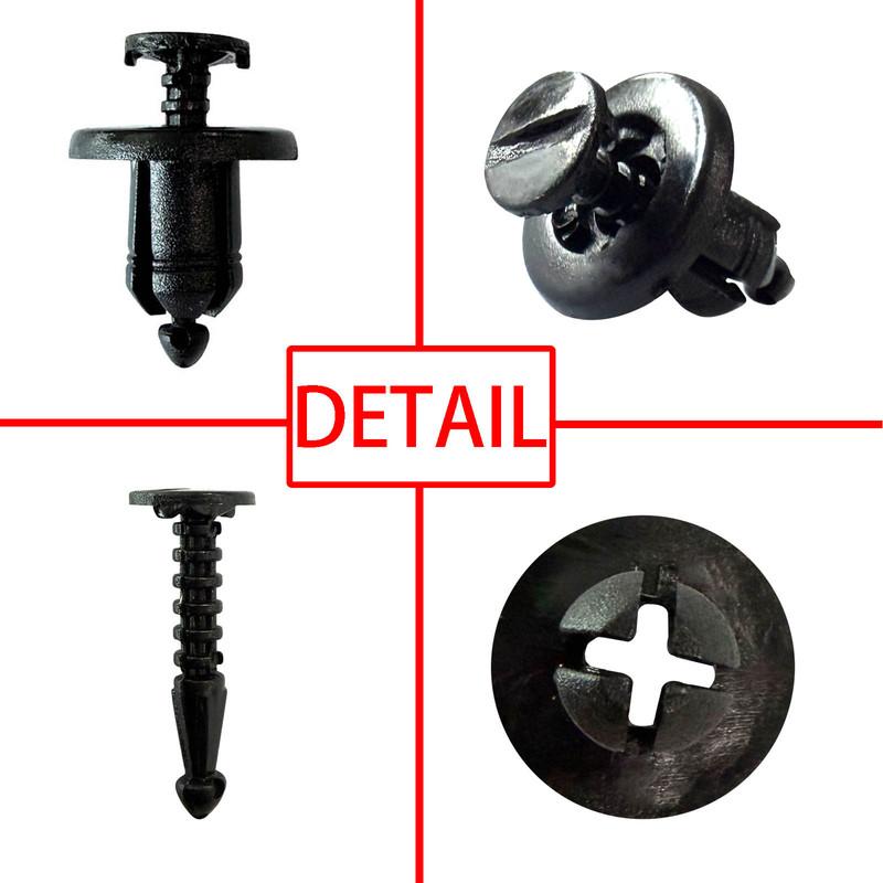 Pour Renault Clio Megane Laguna Espace 10 Pièces Attache Clip Rivets Fixation Pare-chocs Garde-boue Compartiment Moteur 7703072360