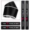 Car Sticker 2025 New Tesla Car Door Sill Carbon Fiber Sticker Threshold Waterproof Decal For Tesla Model 3 S X Y Style Roadster