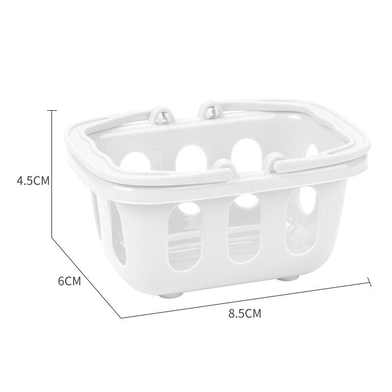 

Игрушка Мини Корзина для Покупок - Пластиковая Игра Притворство с Двойными Ручками и Полым Дизайном белый