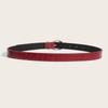 High-End Crocodile Pattern Red Thin Belt For Women 2025  Niche  Belt For Skirts And Jeans
