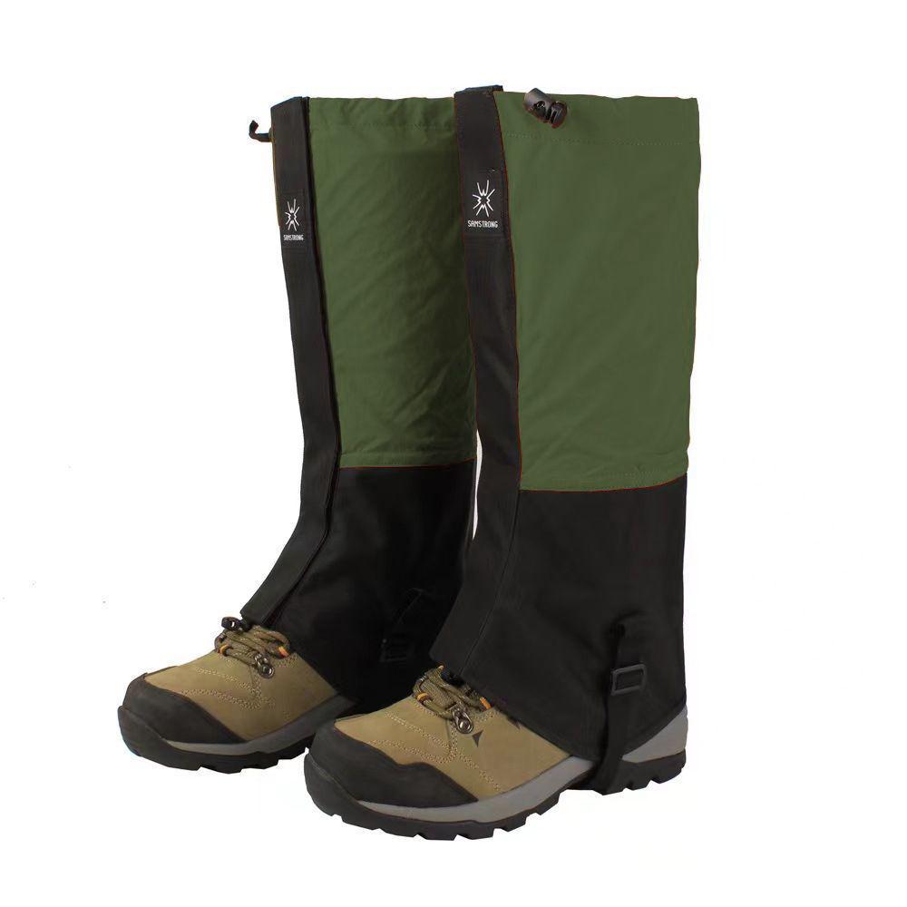 גייטרים שלג עמידים למים לשימוש יוניסקס לטיולים, טיפוס הרים וסקי - כיסויי נעליים אטומים לחול לשימוש חיצוני