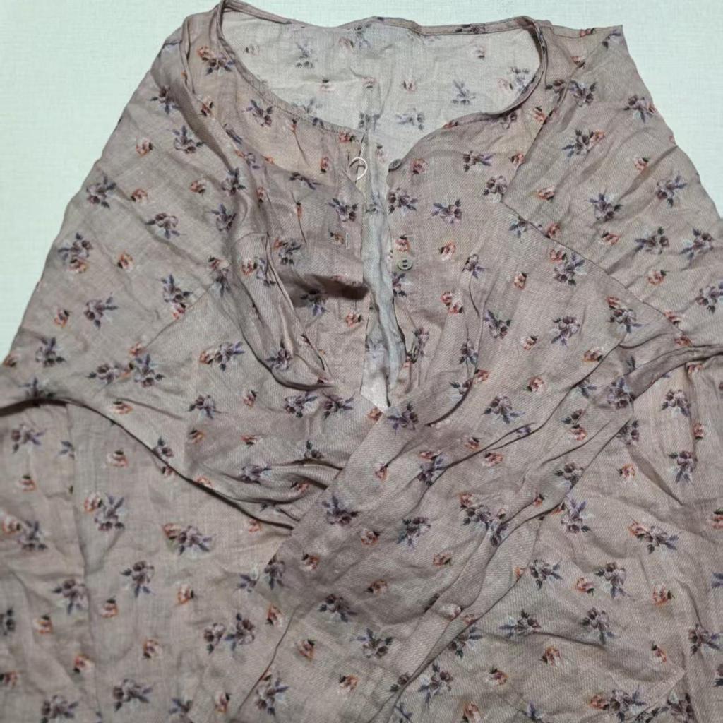 SN56 Versatile Crew Neck Ramie Cardigan - Summer Sun Protection, Solid Color, Drop Shoulder.