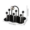 Cup Drying Rack 6 Cup Drainer Tumbler Dryer to Clean Ornament with Handle Mugs