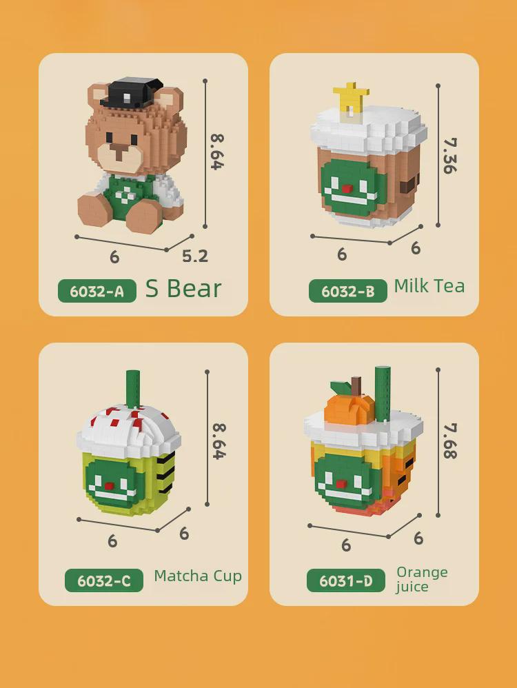 LD Educational Building Blocks Stress Relief Toys - Trendy, Exquisite Desktop Ornaments for Boys and Girls