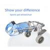 Cadeira de Rodas para Cachorro Cadeira de Rodas para Gato Retrátil Leve Veículo Assistido para Caminhada de Animal de Estimação Transportador de Animal de Estimação
