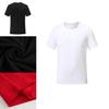 Men Women Plain T Shirts Cotton Comfortable Short Sleeves Crew Neck Top Tee