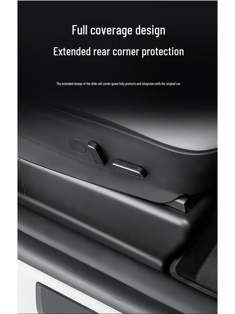 Tesla Model Y Under-Seat Full-Coverage Anti-Kick Corner Protectors (7-Piece Set) Y-Rail Anti-Scratch Guards