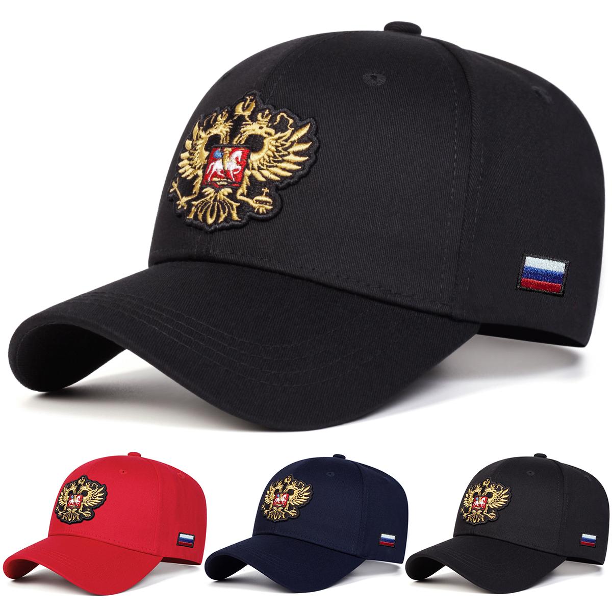 Yiran Bag Women's Unisex Double-Headed Eagle Embroidery Baseball Caps Spring Autumn Outdoor Adjustable Casual Hats Sunscreen Hat Sports Cap