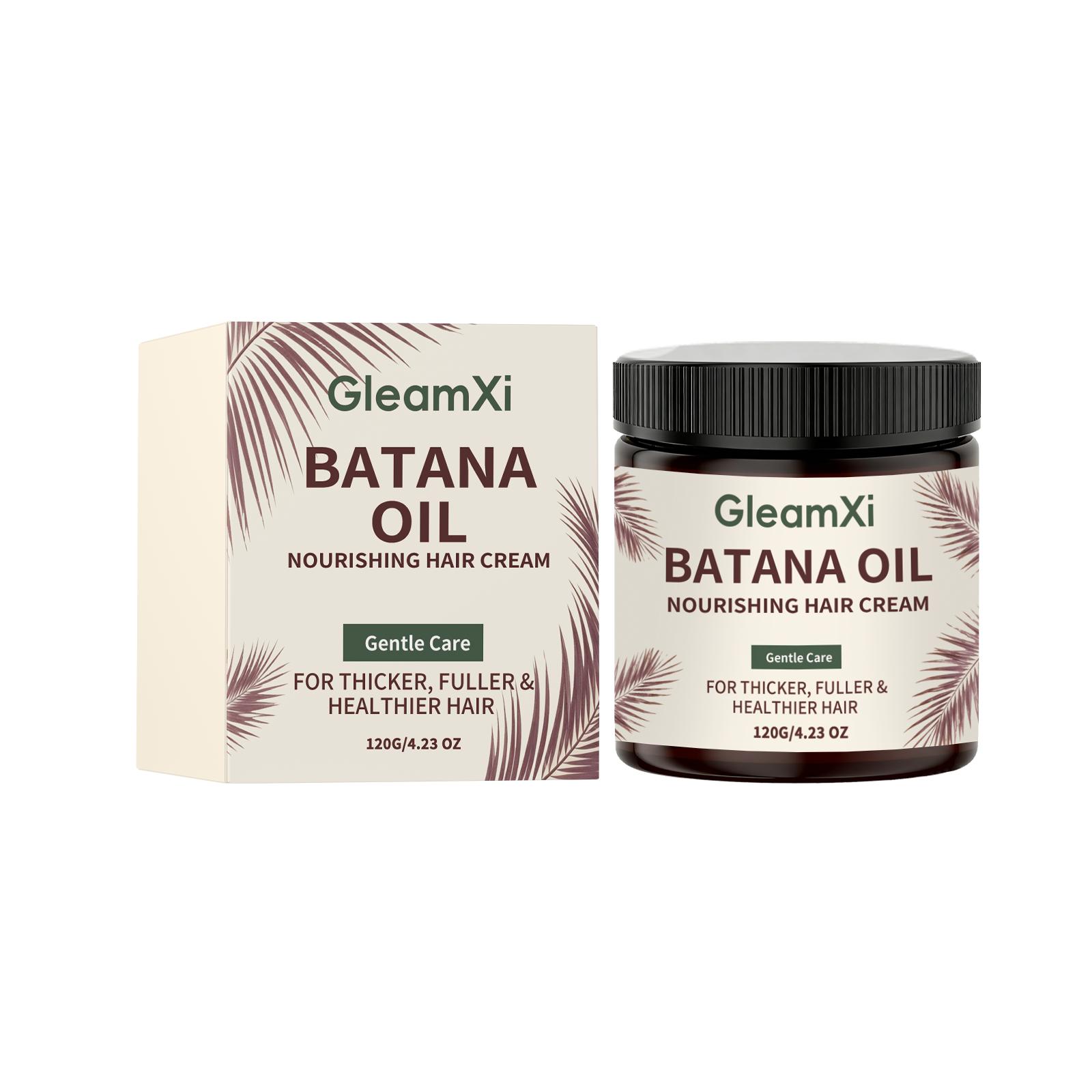 GleamXi Batana Moisturizing Hair Cream softens, moisturizes, repairs hair, smooths frizz, and creates refreshing and elegant hair 120g