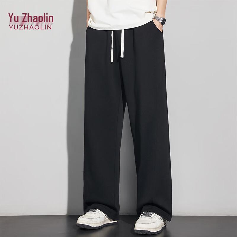 YUZHAOLIN Men s Loose Straight Sweatpants 2XL чёрный