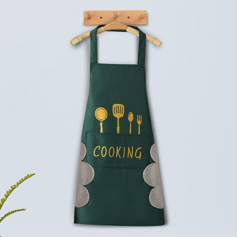 Waterproof Oilproof Apron Can Wipe Hands Kitchen Work Clothes for Cooking Baking Cleaning Men&Women Universal Sleeveless Apron