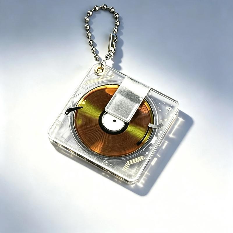 Acrylic Keychain Exquisite Retro Game Pattern Fadeless Print Lightweight Bag Pendant Ideal Gift for Teen Game Lovers