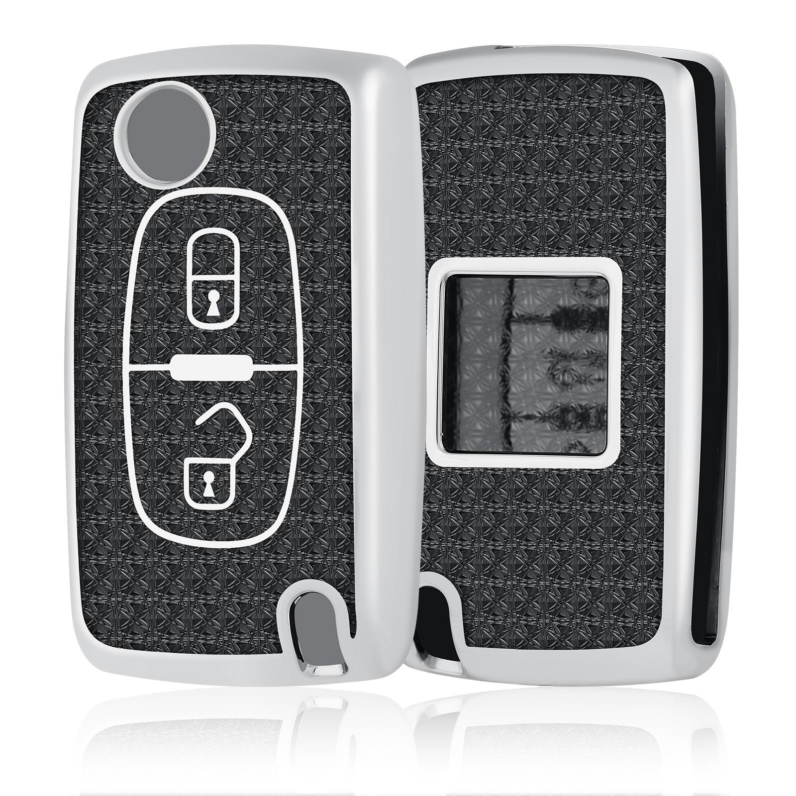 

2 Buttons Car Key Case Key Cover for Peugeot 807 1007 Citroen C8 Fiat Ulysse Car Key Box Key Cover Protective Housing Multicolor