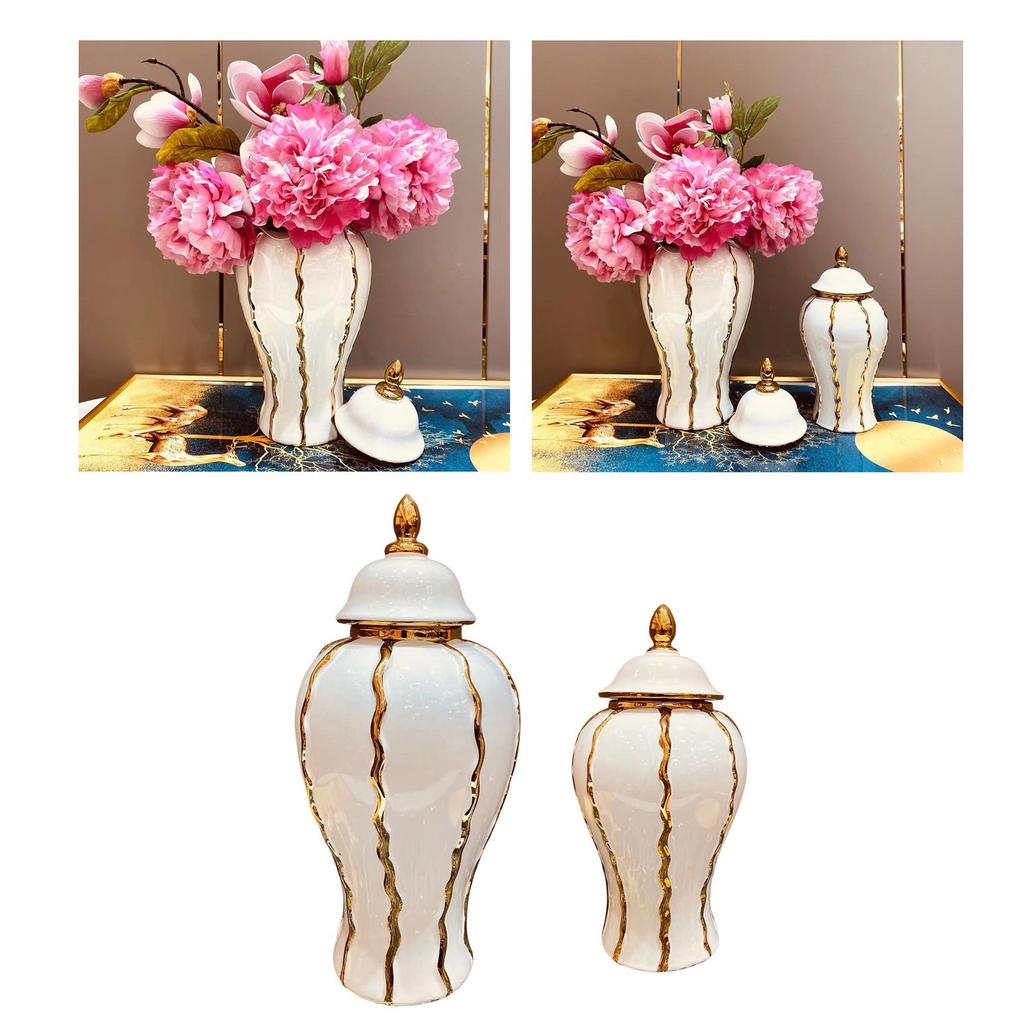 Ceramic Jar with Lid - Elegant Home Storage Solution