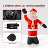 8FT Tall Christmas Inflatables Santa Claus Waterproof 9 LED Light Up Giant Inflatable Santa with
