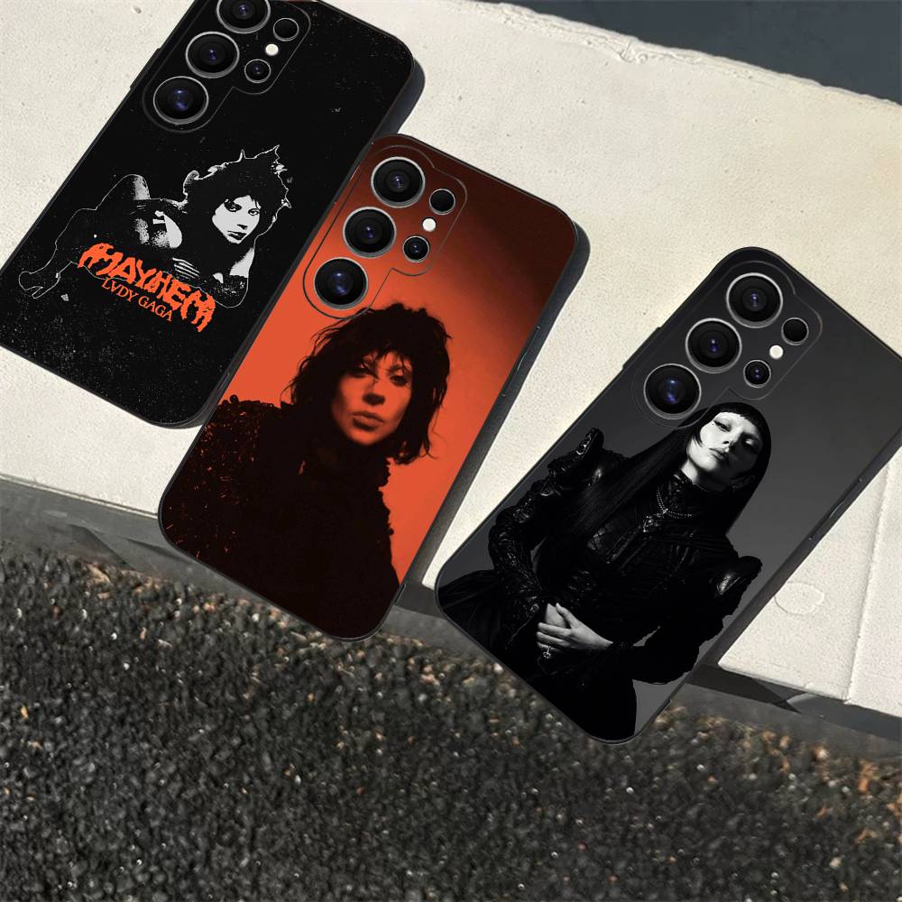 Sängerin L-Lady Gaga Mayhem Handyhülle Für Samsung S 24 fe 25 Ultra plus 20 lite 21 30 22 23 24 22 Ultra 5G Hüllen