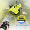 GPS Fishing Bait Boat with 3 Bait Containers Automatic Bait Boat with 400-500M Remote Range 5200mAh Fishing Feeder Fish Finder