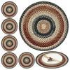 Placemat Thickened Circular Design Bohemian Style Placemat Heat Insulation Oil-Proof Table Mat Reinforced Seam Placemat Dining Decor