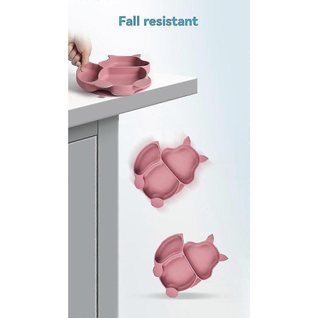 8pcs Baby Feeding Set Children Silicone Non Slip Bpa Free Tableware Set