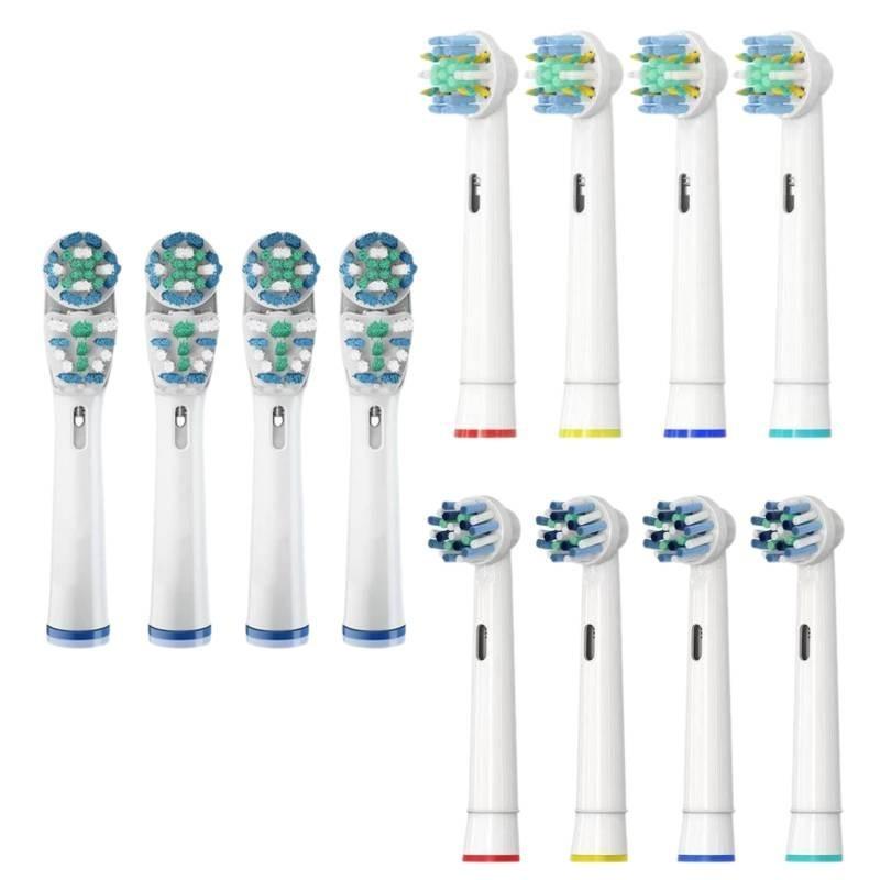 Clean For Oralb Generic Crossaction Electric Toothbrush Heads 1 Pack Of 4 White