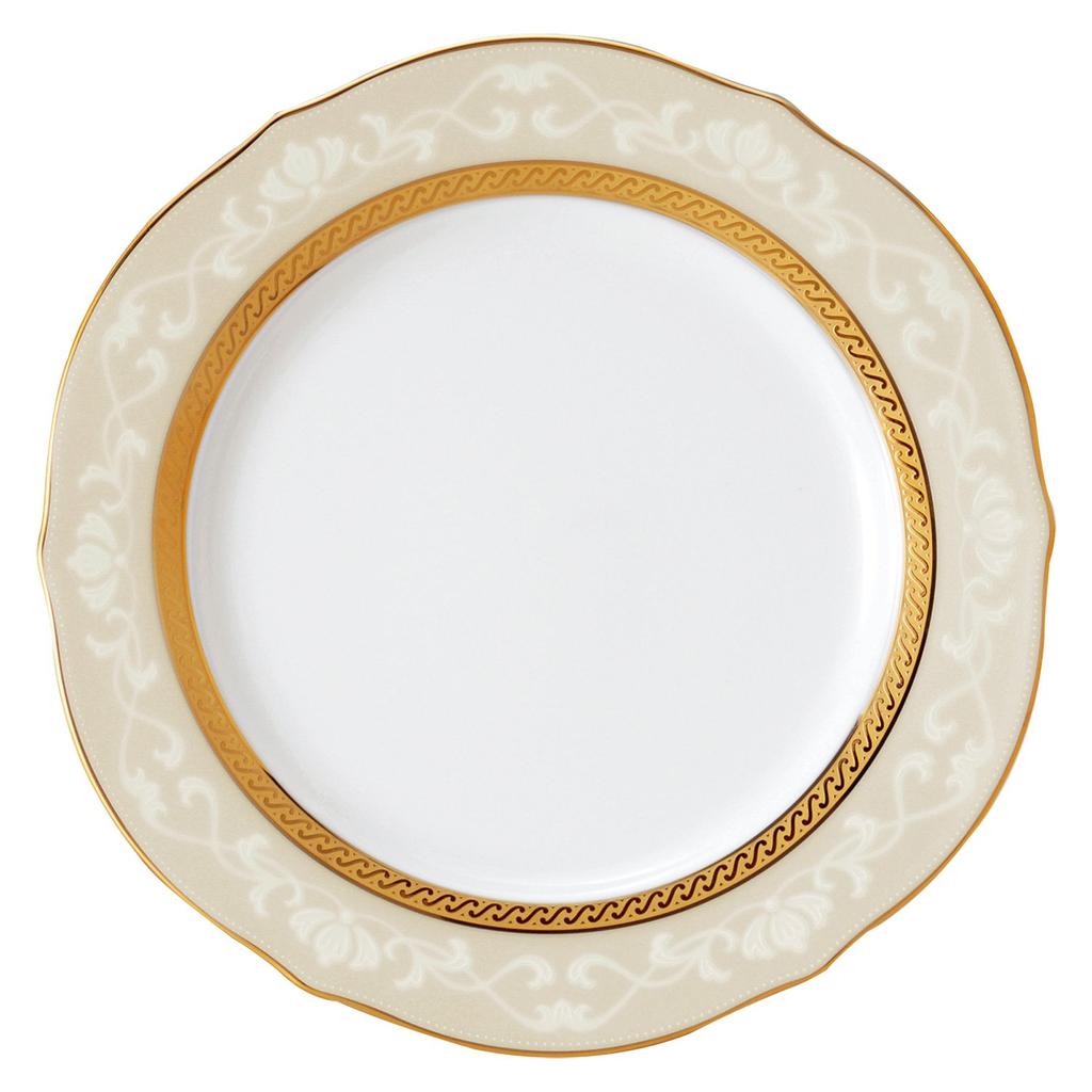 Noritake Accent Plate Changing Pair 23cm Hampshire Gold Platinum 2 Pieces Fine Porcelain (Color Set) & Gold/Silver P91310/4335-6