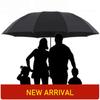 Super stor sammenleggbar paraply Regn Dame Vindtett Sol og Regn Paraguas Mann Doble Hele Familieparaplyer UBY28