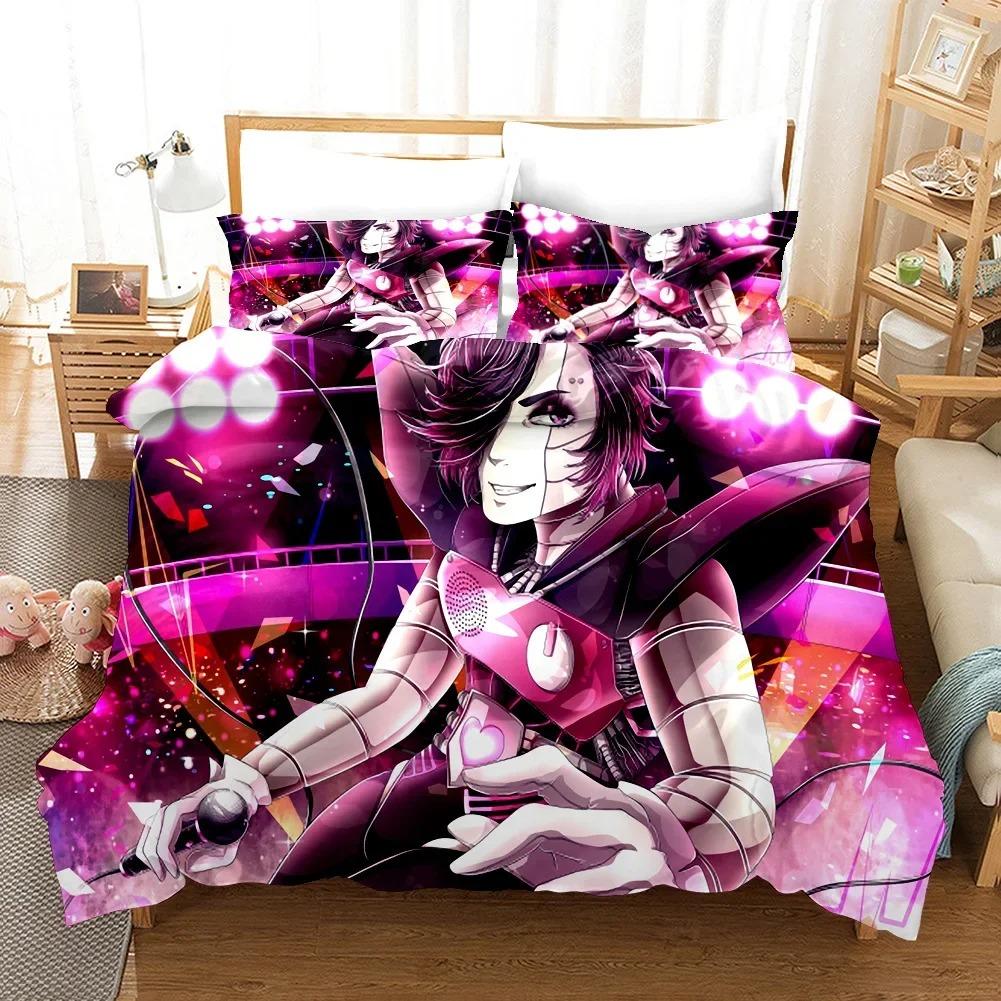 3D Design Cartoons Undertale Sans Bed Linen Kit Bedspread Cover Sets Comforter Bed Linen Single Size Queen Dimension King Dimension Single Size Size