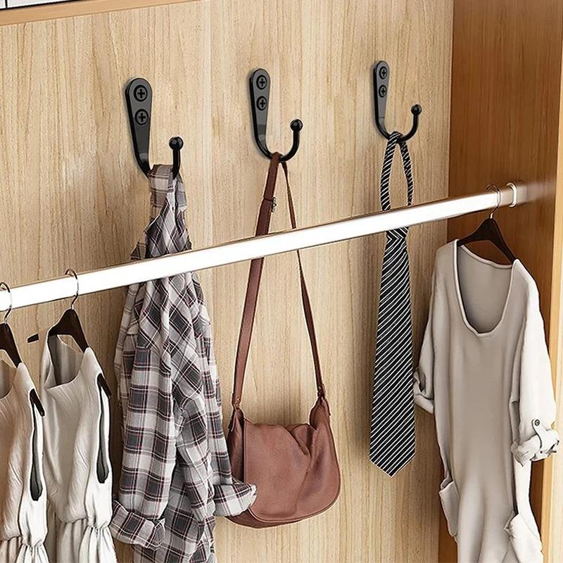 10 Stück Retro Wandhaken Kleiderbügel Tür Wandmontiert Mantel mit Schrauben Saugkraft Schwerlastregal für Küchen- Badezimmerzubehör