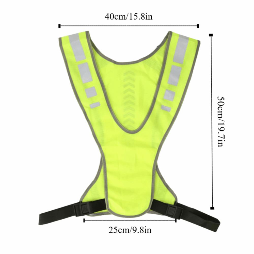 Mit Aufbewahrungstasche Warnweste Verstellbare Radweste Radfahren Reflektierendes Zubehör