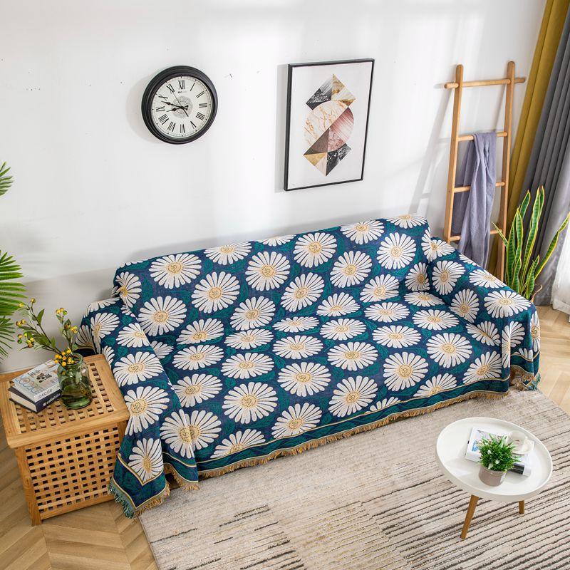 

Американский чехол для дивана, экспортный полностью покрытый маргариткой диван, полотенце, одеяло, ткань, утолщенный пыленепроницаемый коврик, чехол для дивана 90*90