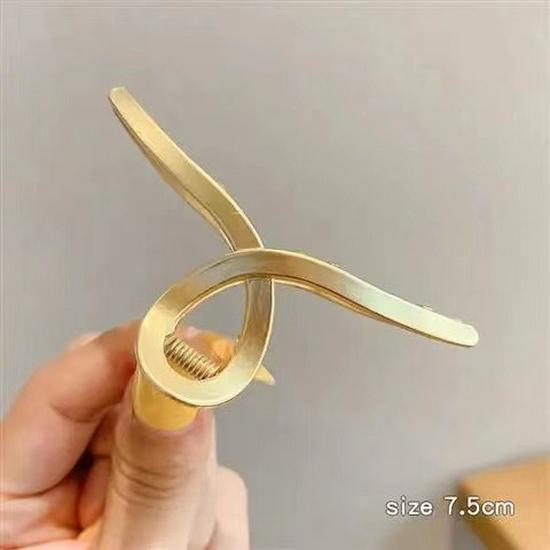 High-End Large Metal Claw Hair Clip for Women - Elegant Updo Accessory