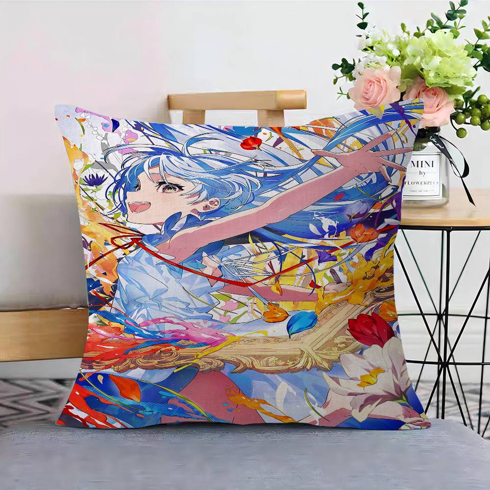 M-Mika Pikazo Artistic Pillow Cover Sofa Cushion Cover Home Room Decoration Children Gift
