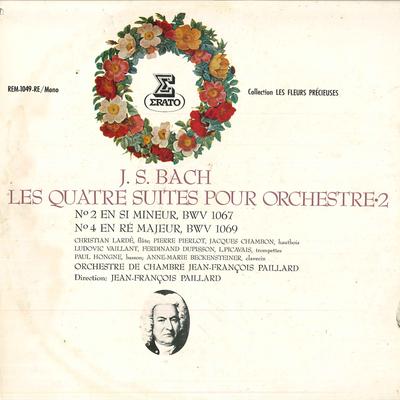 LP Record CHRISTIAN LARDE(FLUTE)/JEAN-FRAN?OI - J.s.bach/Les Quatre Suites Pour Orc REM1049RE COLUMBIA 1972 Japan Obi Classical Used