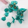 European & American Layered Flower Earrings - Korean Summer Style