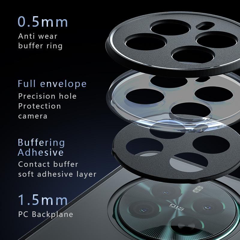 Stoßfeste transparente Telefonhülle aus Acryl für Realme 12 5G 12X 12 Plus-Rüstung Hartschutz-Rückseitenabdeckung Stoßstange