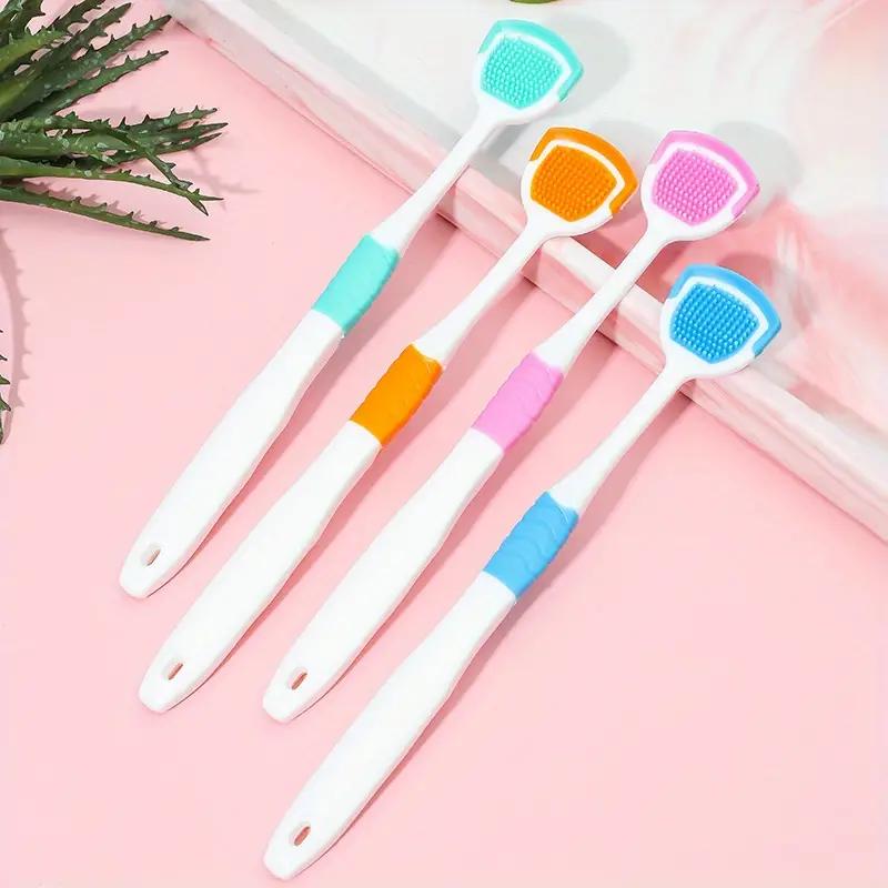 

1/3/5pcs Portable Plastic Tongue Scraper Reusable Oral Hygiene Coating Brush for Bad Breath Cleaning Coated Tongue Oral Dental Hygiene Care Tool 1PCS